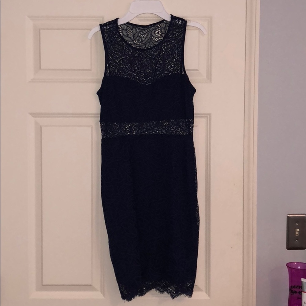 Navy blue tight dress